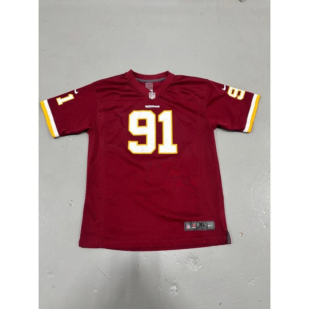 Nike NFL Washington Redskins Ryan Kerrigan 91 Jersey Youth XL Burgundy Gold